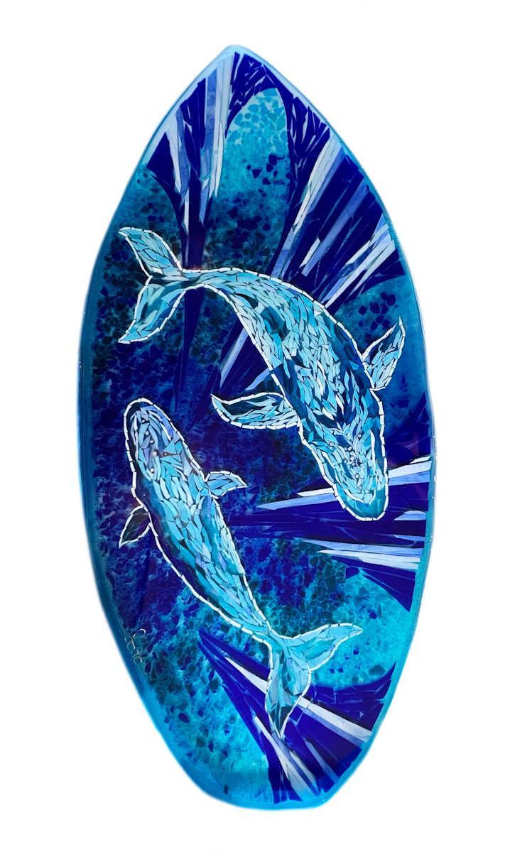 Jona Siverly - Humpbacks Circling (Side Table)