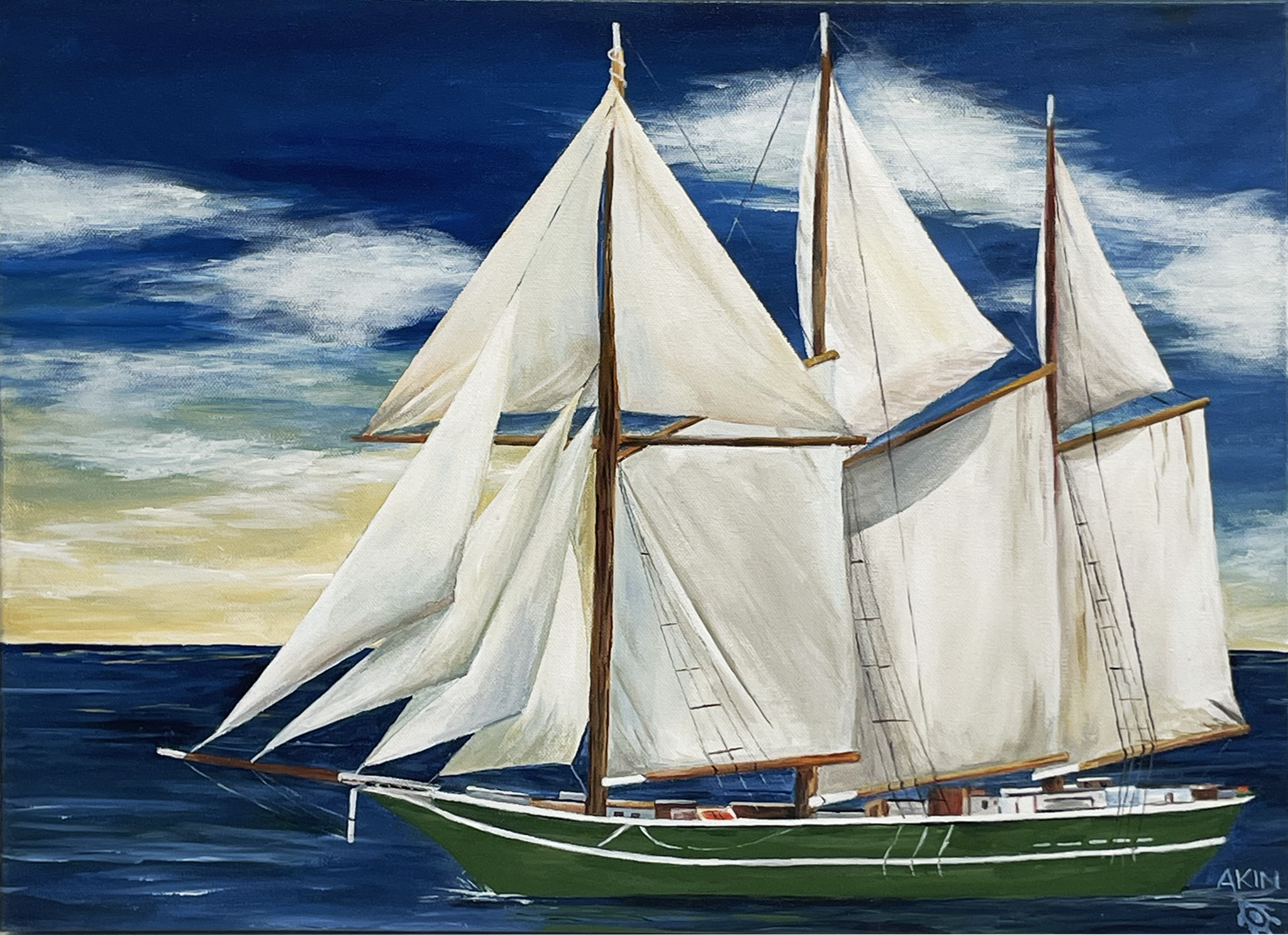 Jane Akin - Sailing the Sullivan