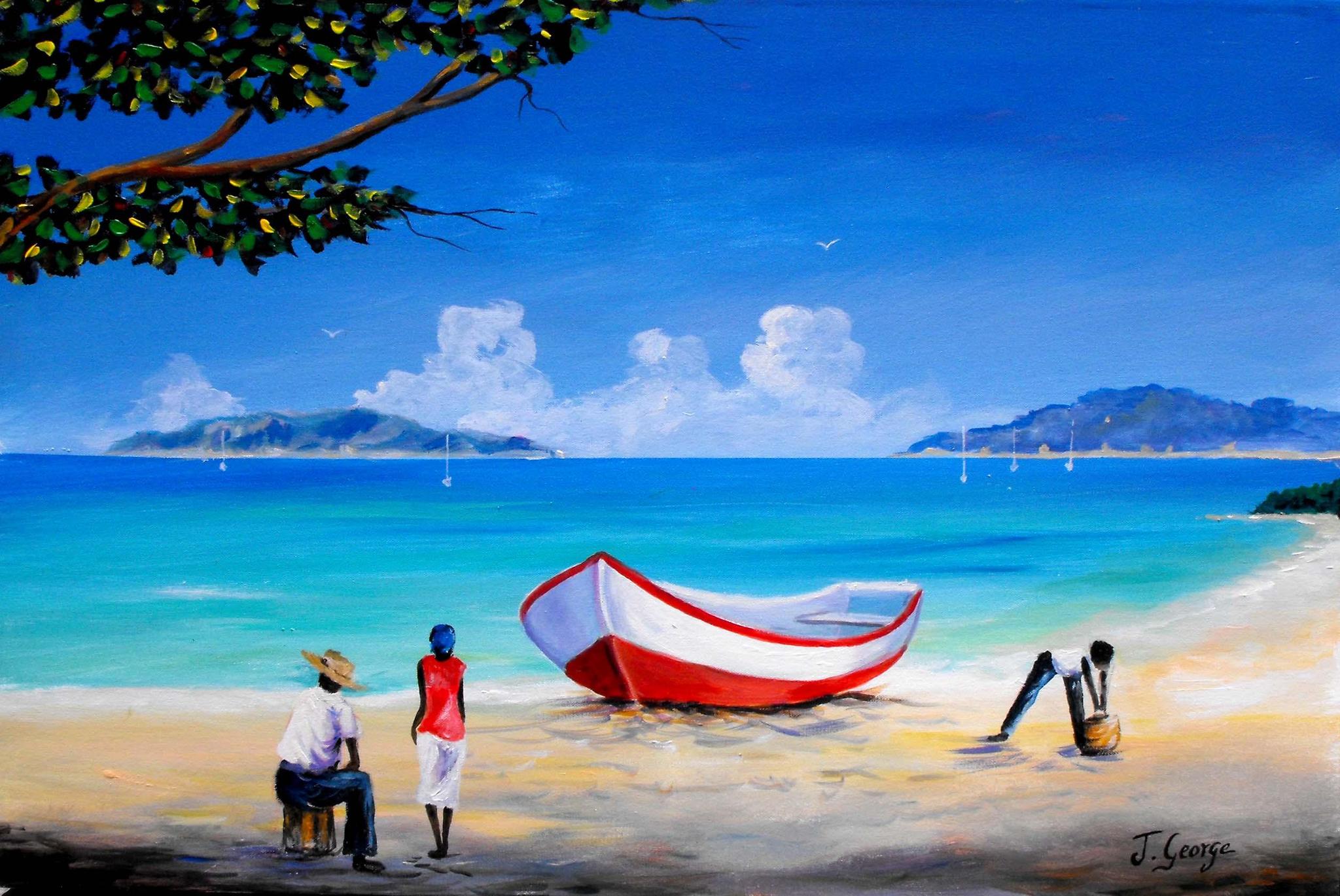Joffre George - Red Boat & Palm